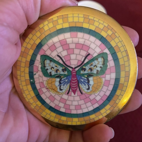 Anthropologie Garden Tile Trinket Box